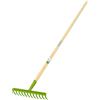 Verdemax 3284, rastrello da 130 cm con 12 Denti e Manico in Legno con Certificazione FSC