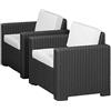 Keter Set California 2 Poltrone con Cuscino Incluso