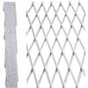 EffeDecor Traliccio Estensibile in PVC Rinforzato Bianco Ideale per Fiori,Piante,Rampicanti da Esterno Decorazione Da Parete per Terrazza Giardino Veranda Balcone (Bianco, 2x1 MT)