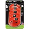 EGO Power+ AL2420P Filo ritorto pre-tagliato da 0,2 cm (confezione da 5) per EGO 56-Volt 15 Trimmer & Multi-Head String Trimmer Attacco Arancione