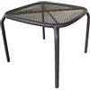 milani home Tavolo in Metallo per Bar da Esterno Giardino, Cm 41 X 41 X 43,5 H Colore Grigio Scuro