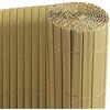 Ribelli Canniccio PVC Recinzione recinto Balcone frangivento, colorazione:bambù, Elementi:Tappetino Privacy in PVC, Dimensione:140 x 500 cm