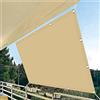 AMZGONG Tenda da Sole per Esterno 3.5 x 9.5 m,Traspirante, resistente intemperie, Rete Ombreggiante Telo,Frangivista Balcone, per Esterno Giardino Terrazzo, Beige