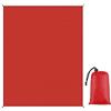 FANSU Coperta Picnic Impermeabile, Anti Sabbia Telo Mare Grande, Portatile Telo Picnic Telo Mare Grande 200x200 per Spiaggia, Campeggio, l'Escursionismo, Viaggi (100x140cm,Rosso)