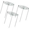 Milageto 3 Pezzi Peony Support Cage Crescere Attraverso i Cerchi in Metallo Telaio Giardino di Supporto per Piante per Piante Verdure Fragole, Cerchi
