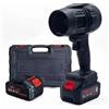 10ELED Soffiatore Senza Fili Brushless, 350W, Nero, Batteria 6000mAh, 30000 RPM, Motore Industriale, Leggero 508g, per Casa, Giardino, Auto, con Caricabatterie