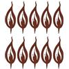 UNUS Set di 10 decorazioni decorative da giardino in metallo effetto ruggine, resistenti alle intemperie, ideali per aiuole, prati e fioriere, 15 cm