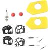 Besttoolifes Kit di manutenzione per tosaerba, 2 set con filtro dell'aria, primer, lampadina, guarnizione a membrana, molla per motori Briggs & Stratton Classic Sprint Quattro serie 300/450/500/550