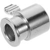 BESPORTBLE Accessorio Alta Affidabilità per Girarrosto in Ferro Cromato Argento e Finitura Raffinata Diametro Esterno 20mm per Barbecue All'aperto