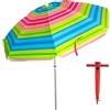 Pincho Ombrellone da spiaggia antivento, 200 cm,grande ombrellone, tetto di ventilazione, protezione UV 50, materiali di qualità, la struttura in alluminio resistente, 8 stecche in fibra di vetro.