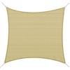 Outsunny Tenda Parasole Quadrata per Esterni in HDPE Traspirante, Protezione Raggi UV 95%, 360x360 cm