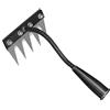 LZYWOD Rastrello da giardino in acciaio al carbonio - Strumento per rimuovere erbacce, 5-8 denti, per la cura delle mani, rastrello e decapaggiare, per diserbo, prato