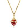Joliernelle Sacro Cuore di Gesù Immacolato Cuore di Maria Collana per Da'men con pietra preghiera gioielli, Metallo non prezioso, Zirconia