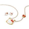 KIDS EUROSWAN Hello Kitty - Set di orecchini e collana a catena per ragazze