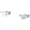 TRUSSARDI T-Logo Orecchini Donna in Acciaio, Zirconi - TJAXC36