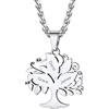 GoldChic Collana Con Nome Personalizzato Ciondolo Albero della Vita Collana Personalizzata con 3 Nomi Collana Donna Acciaio Inossidabile Collana Famiglia Acciaio Regalo per Famgia Amica Mamma