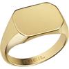 Breil, Anello Collezione Private Code, Anello Chevalier in Acciaio Lucido con Elemento Personalizzabile in Acciaio, Design Elegante e Discreto