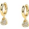 Bluespirit Orecchini Donna in Argento dorato 925, Zircone, Collezione B-Classic - P.57C901001600