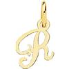 Inmaculada Romero IR 18k Ciondolo in oro capitale lettera inglese R 11 mm. liscia traforata