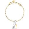 Morellato Bracciale Donna in Acciaio, Collezione DROPS, Lucchetto a Cuore e Chiave - SCZ1376
