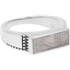 Jay Jools Anello da uomo Meteorite, anello in argento Sterling, anello unisex, anello di dichiarazione meteorite, anello in argento meteorite naturale, anello fatto a mano per lui, Metallo, meteorite
