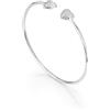 Chiara Feragni CHIARA FERRAGNI Bracciale Donna in Argento 925‰., Zirconi, Collezione SILVER COLLECTION, Bangle, Cuori - J19AXD32