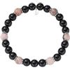 Amen Bracciale da Uomo Collezione Acciaio in Acciaio 316l.Gioiello Elasticizzato Bracciale Elastico, con Finitura in Acciaio e con Agata Colorata. La referenza è: ACBRU8EL18