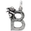 Giovanni Raspini ciondolo argento charm B con angelo 6066