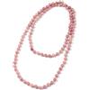 BALIBALI Collana da donna con perline annodate a mano | Collana lunga con pietre semipreziose naturali da 8 mm, per meditazione, braccialetto avvolgente fatto a mano