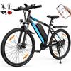 AOIHO Bici Elettrica, 27.5'' Bicicletta Elettrica con 48V 624Wh Batteria Rimovibile, Autonomia di 120KM,250W Motore,Professionale 21 Velocità con LCD Display, Mountain Bike Elettrica per Uomo e Donna