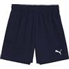 PUMA teamRISE Short Jr, Pantaloncini Unisex - Bambini e Ragazzi, Electric Blue Lemonade/White, 164