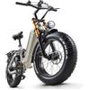 Ficyacto Bicicletta Elettrica 20 x 4.0 Fat Tire, 7 Velocità Bici Elettrica, sospensione completa, E-Bike per Adulti, Batteria Rimovibile 48V 20Ah ebike da per Ogni Terreno & MTB & Spiaggia & Neve
