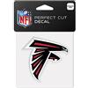 Wincraft NFL Atlanta Falcons 63036011 Perfect Cut - Adesivo colorato, 10,2 x 10,2 cm, colore: Nero