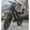 Generico ESTOCK1 Bici Elettrica Veloce con Motore 250W, E-bike con Sedile Posteriore, Fatbike x80ULTRA