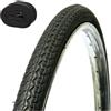 MADICKS COPERTONE + CAMERA D'ARIA 26 X 1 3/8 (37-590) PER BICICLETTA STRADALE PNEUMATICO NERO IN GOMMA X BICI SCATTO FISSO TREKKING CITYBIKE OLANDA GRAZIELLA PASSEGGIO