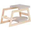 Meanswood Panca Inversione Yoga in Legno - Sedia Yoga per Posizioni Inverse, Yoga e Fitness - Supporto per Sirsasana, Pose Inverse a Testa in giù (Versione Naturale)