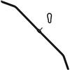 C.P. Sports - Asta per sollevamento pesi in acciaio nero, 120 cm, impugnatura, altre possibilità di presa, snodo girevole, moschettone incluso, sport di forza, bodybuilding, fitness