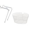 RMS Portapacchi + Cestino/Cesto Anteriore Bianco Bici City Bike - Olanda - MTB