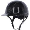Covalliero Casco da equitazione Eclipse Polo, effetto lucido, sistema a disco, sicurezza ERT, eccellente ventilazione, fodera interna rimovibile, colore nero, 56-58 cm