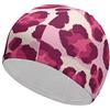 Buytruew Cuffia da nuoto unisex con stampa leopardata rosa per capelli corti e lunghi cuffie da nuoto per donne e uomini, cappelli da bagno da piscina con stampe
