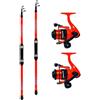 Kolpo combo per la pesca trota lago bolognese 2 canne + 2 mulinelli
