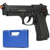 Generico Pistola a salve M92F full metal replica beretta, cal. 8mm, semiautomatica scarrellante, caricatore 18 colpi, valigetta inclusa, made in Italy, 220mm 1100g