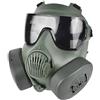 PBFELY Maschera antigas M50, maschera antigas con teschio tossico, accessorio per cosplay, Halloween, senza funzione di protezione antigas (lente cromata nera)