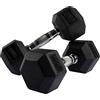 VirtuFit Hexa Dumbell Set di manubri corti - 2 x 12,5 kg