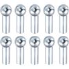 PATIKIL 10pcs Cable Ball Stopper Accessori per Macchine da Palestra | per Attrezzature Fitness, con Cavo da 5mm, Parti di Sostituzione, per Giunti di Cavi, per Palestra Domestica