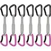 Mammut Workhorse Keylock 17 cm 6-Pack Quickdraws Grey/Pink Straight Gate/Bent Gate Key Lock 17cm