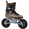 Powerslide SUV Inline Skate Next Edge 150 Brown per fuoristrada e allenamento, pneumatici da 150 mm e MYFIT Prime Liner, pattini in linea per uomo e donna