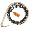 Bantoro Crafts Crema e Nero Frusta in Pelle di Canguro Bullwhip16 Trecce Fili Pelle Intrecciata Frusta Che schiocca Forte (16 Piedi (4,8 Metri))