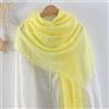 ARTQ Sciarpe Da Donnaprimavera Ed Estate Nuova Sciarpa Da Donna Gialla Scialle Morbido Moda Protezione Solare Ombrellone Spiaggia Grande Sciarpa Lunga Colore Puro Cotone E Lino Sciarpa Di Seta Regalo Per