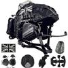 LZAQHMT FAST 5 In 1 Set Casco Softair Regolabile Aggiornato Con Cuffie Tattiche, Copricasco Staccabile E Luce Segnalazione - Equipaggiamento Tattico Militare Per Cosplay Per Adulti